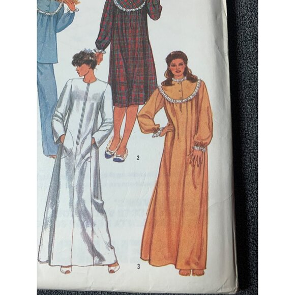 Simplicity Misses Nightgown Sewing Pattern sz 10 6626 - uncut - Picture 9 of 12